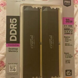 Crucial Pro Series DDR5 32GB Memory Kit - Black NEED GONE ASAP!